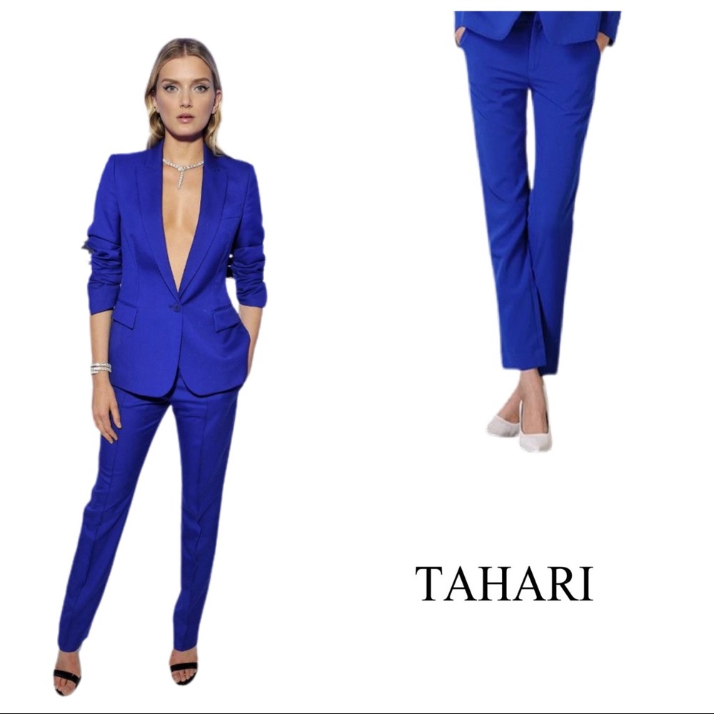 NEW Tahari Sammy pant in Blue lagoon